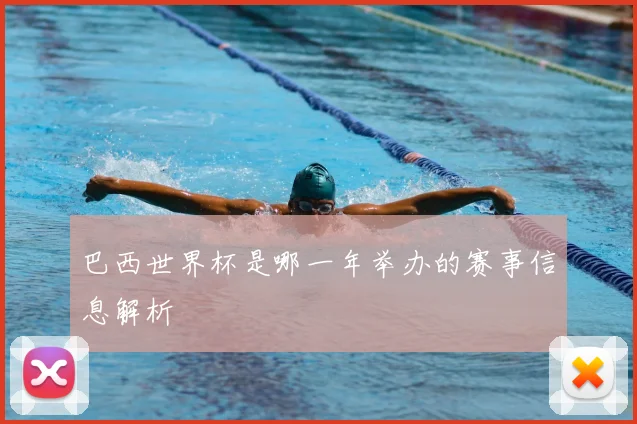巴西世界杯是哪一年举办的赛事信息解析